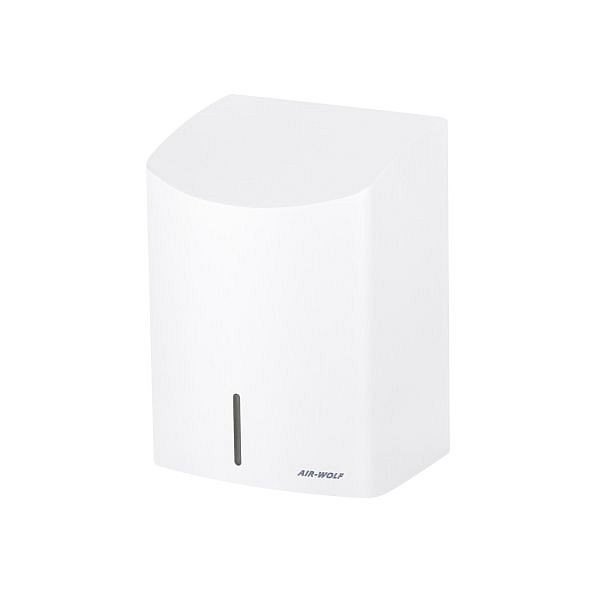 Sèche-mains Air Wolf, série M, H x L x P : 289 x 203 x 178 mm, acier inoxydable blanc, 10-425