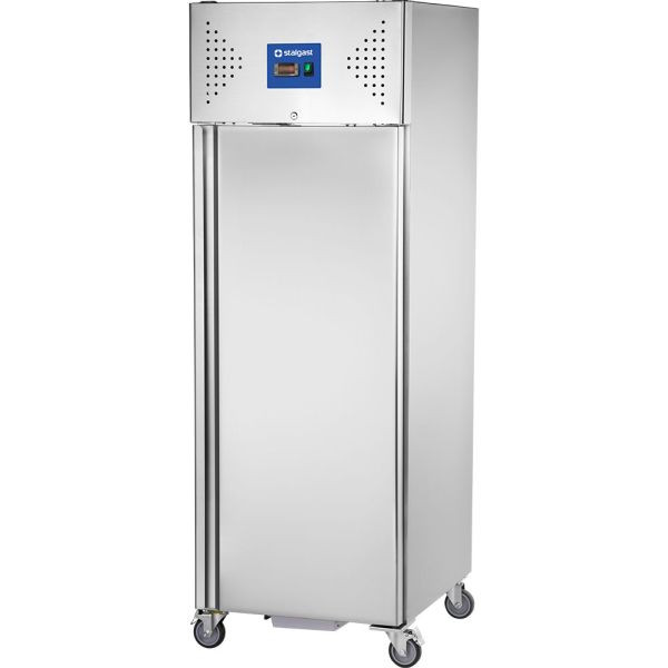 Réfrigérateur en acier inoxydable Alpha Work avec roues, série Starline, GN 2/1, capacité : 600/383 litres, 105108