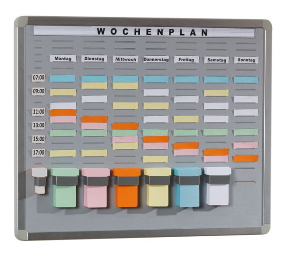 Cartes système Eichner T-Card, gris clair, colonnes : 7+1, 20 compartiments, 9089-00007