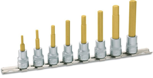 Jeu de douilles Hazet, carré creux 10 mm (3/8 pouce), profil à six pans creux, 3 - 10, nombre d'outils : 8, 8801/8H