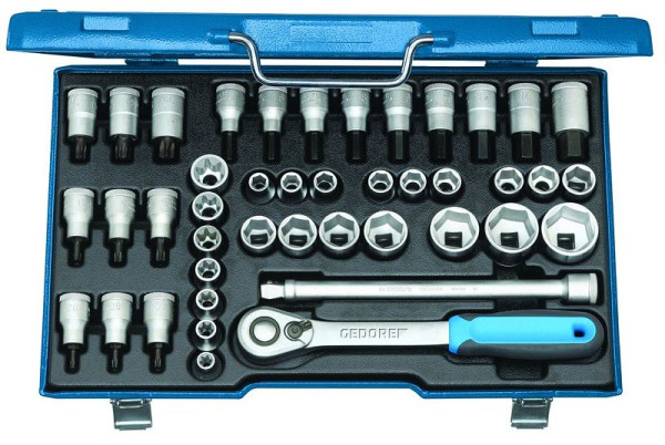 Jeu de clés à douilles GEDORE 1/2", 42 pièces, 2546000