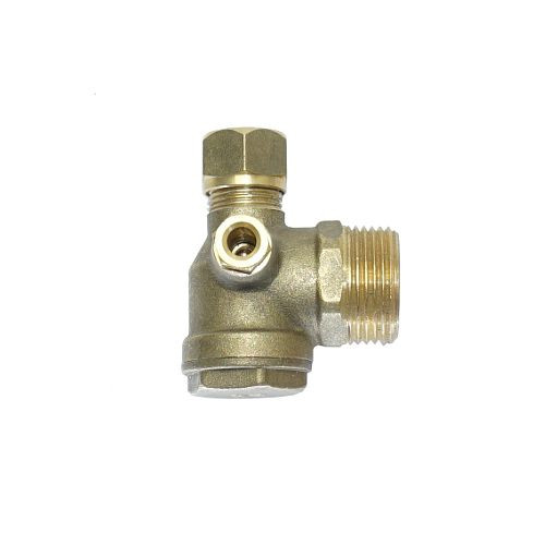 Clapet anti-retour AEROTEC 3/4 pouce AG - tuyau 10 mm avec raccord de décharge, 9048009