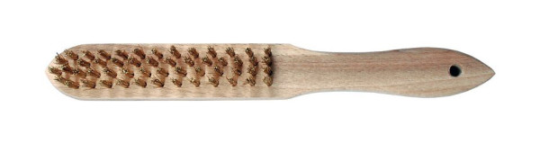 Brosse métallique Projahn, laiton, ondulée, 4 rangées, diamètre 0,25-0,30 mm, 3377-4