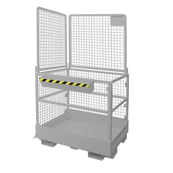 Panier industriel Eichinger pour chariot élévateur 2 personnes, côté large et étroit, galvanisé à chaud, 10730800002100