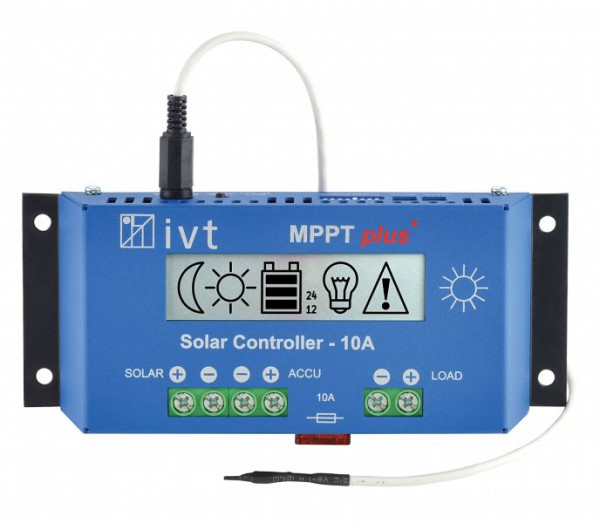 Régulateur solaire IVT MPPTplus⁺ 12 V/24 V, 10 A, 200035
