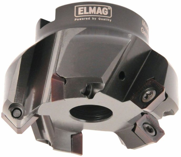 Fraise à surfacer ELMAG 45° Ø: 50mm, 4 arêtes de coupe, support 22mm, sans plaquettes amovibles (SEHT), 17251