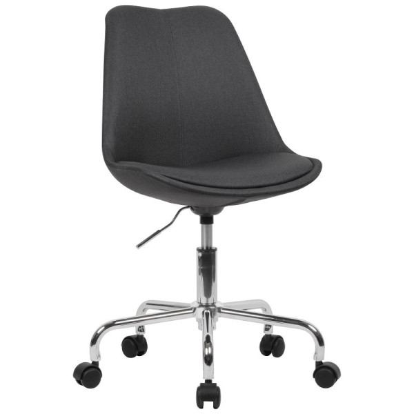 Chaise de bureau Amstyle tissu noir, SPM1.422