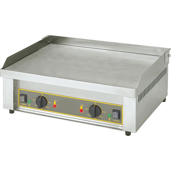 Plancha électrique ROLLER GRILL, deux zones de chauffe, dimensions 620 x 450 x 190 mm (LxPxH), KE1501060