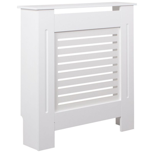 Wohnling Design Cache-radiateur laqué blanc mat 78x82x19 cm, WL5.744