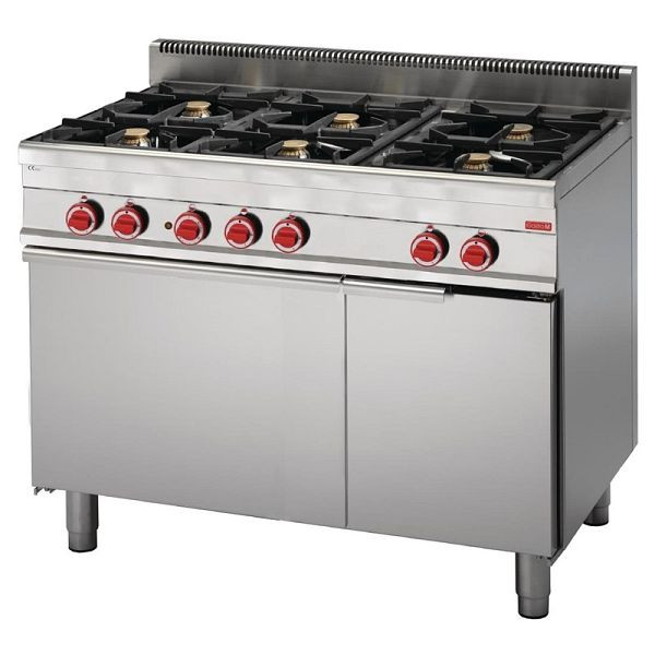 Cuisinière à gaz Gastro M avec four 65 / 110CFGE, 37,2 kW, GN049