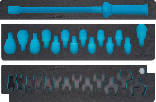 Insert en mousse souple à 2 composants Hazet, insert en mousse souple à 2 composants vide pour 6292-1 CT/28, 163-421L