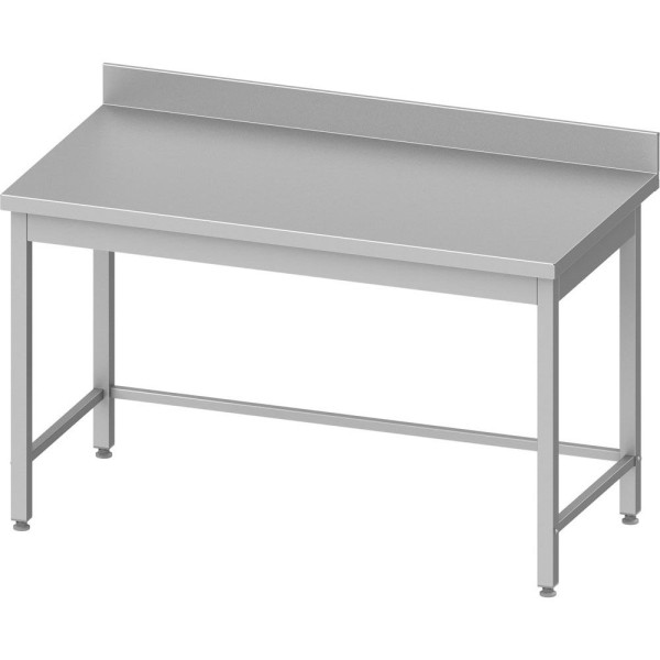 Table de travail Stalgast ECO sans base 2000x700x850 mm, avec entretoises et dosseret, à monter soi-même (AISI201), DAT20761A