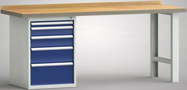 Etabli professionnel KLW - 2000 x 700 x 845 mm L x P x H, WP515N-2000M45-E0805