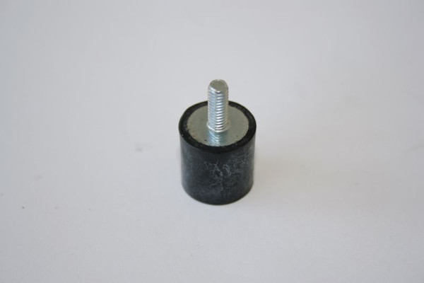 ELMAG tampon en caoutchouc pour télécommande, Ø 15 mm, filetage M4, hauteur environ 10 mm (la hauteur doit être ajustée), 9201321