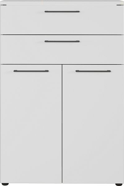 GERMANIA GW-AGENDA classeur à deux tiroirs et deux portes 4233 gris clair, 4233-69