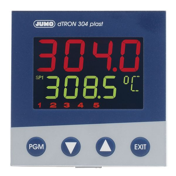 Régulateur compact JUMO Industrie des matières plastiques, fonction programme, 96x96 mm, AC 110 à 240 V, 00464226