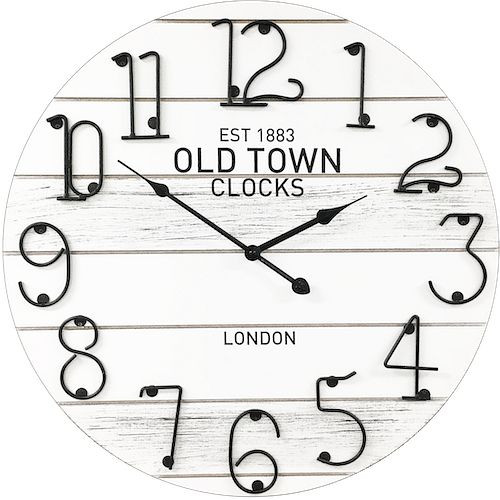 Horloge murale à quartz Technoline "Old Town" Londres, matériau MDF, dimensions : Ø 50 cm, 776043