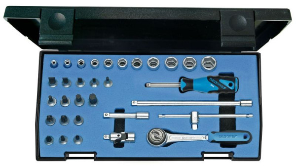 Jeu de clés à douilles GEDORE 1/4", 32 pièces, 6174150