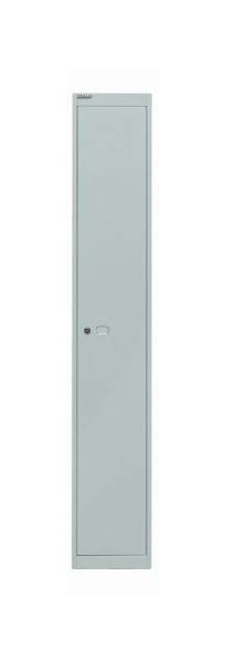 Bisley Armoire de bureau, 1 compartiment, 1 compartiment, gris clair, CLK181645
