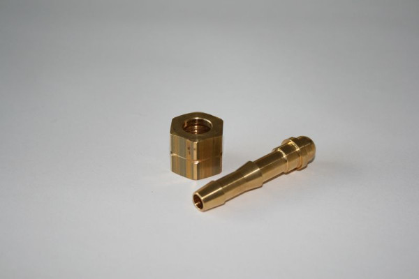Embout de tuyau ELMAG avec écrou-raccord, FI 1/4'-GAUCHE, 6 mm, 42345
