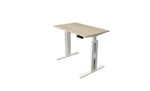 Kerkmann Move 3 Fresh table assis/debout, L 1000 x P 600 mm, réglable en hauteur électriquement de 720 à 1200 mm, érable, 10183250