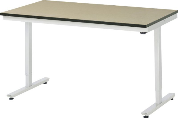 Table de travail RAU série adlatus 150 (réglable électriquement en hauteur), plan de travail en MDF, 1500x720-1120x800 mm, 08-AT-150-080-F
