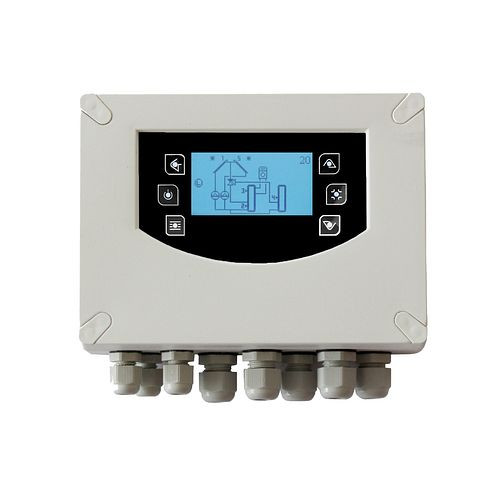 Environ Tsol600 dans une boîte de contrôle solaire/contrôleur différentiel de température avec jeu de capteurs, ENTSOL600IB