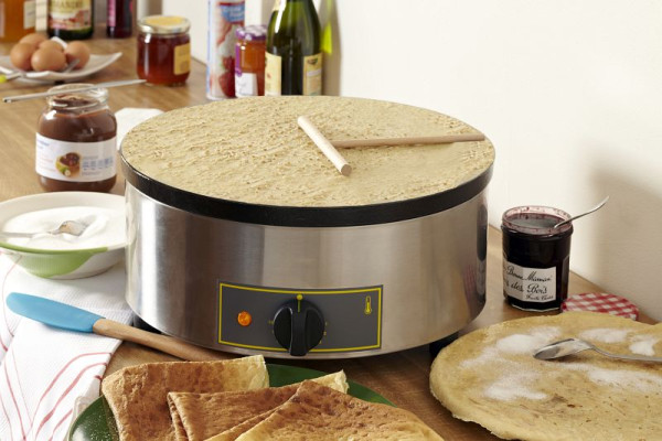 ROLLER GRILL Crêpière électrique avec plaque en fonte, CFE400