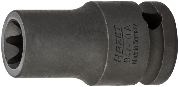 Impact Hazet, douille tournevis machine, TORX®, carré creux 6,3 mm (1/4 pouce), profil extérieur TORX®, E8, 850S-E8