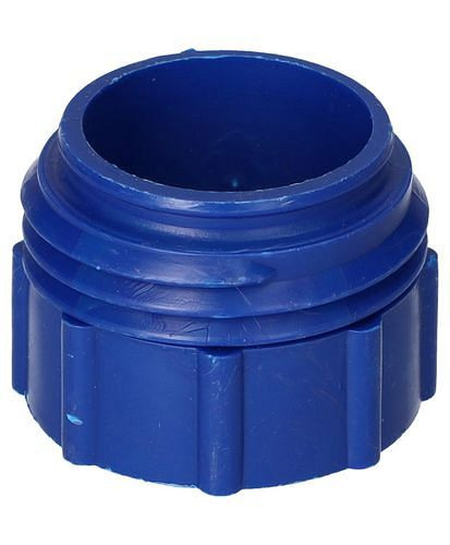 Adaptateur de filetage DENIOS de 2" fin (l) à 2" grossier Mauser (A), bleu, 117-109