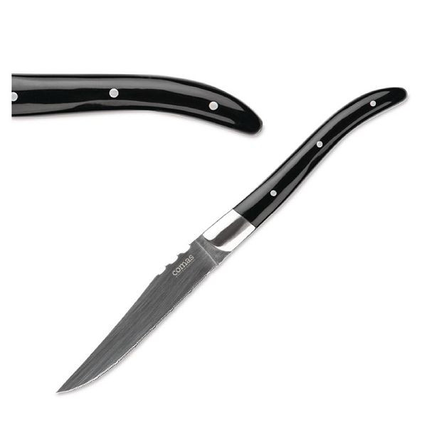 Couteau à steak Comas ACR Negro 22,5 cm, UE: 6 pièces, DY411