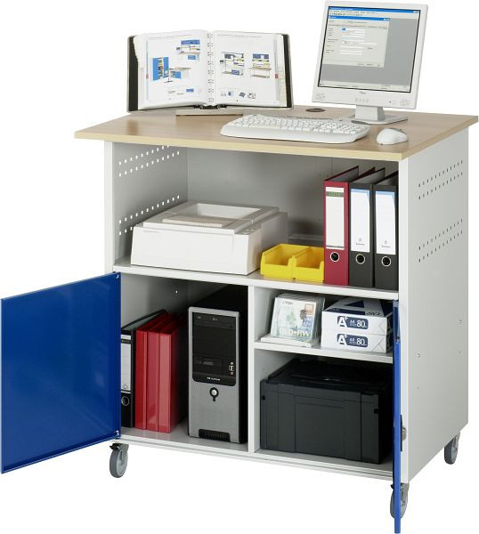 Table d'ordinateur RAU, mobile, 1100x1100x800 mm, 07-1023F.11