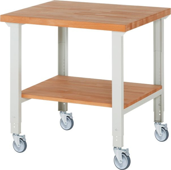 Etabli mobile RAU (réglable en hauteur) 7000-7, 1000x900x950-1000mm, 4 roulettes pivotantes, 05-7000-7-109B4H4.12
