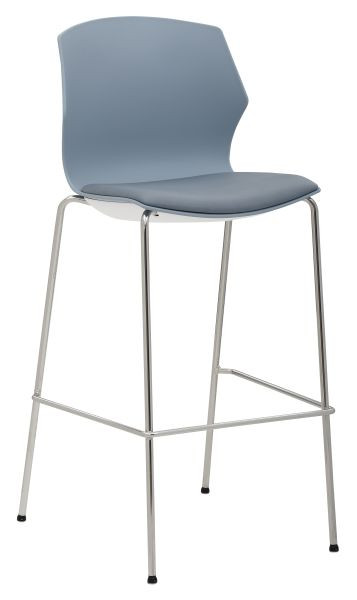 Tabouret Mayer Sitzmöbel 1161, bleu pigeon/bleu gris, lot de 2, 1161_01_03_30482