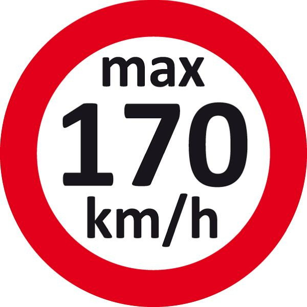 Autocollant de vitesse Eichner, 170 km/h, UE : 100 pièces, 9240-00002