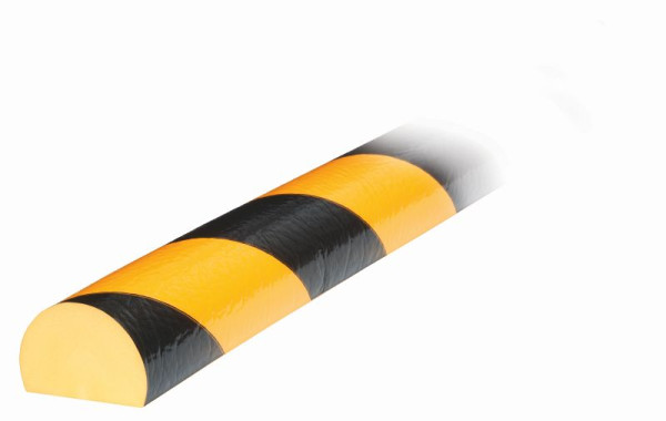 Protection de surface Knuffi, profil d'avertissement et de protection type C, jaune/noir, 1 mètre, PC-10012