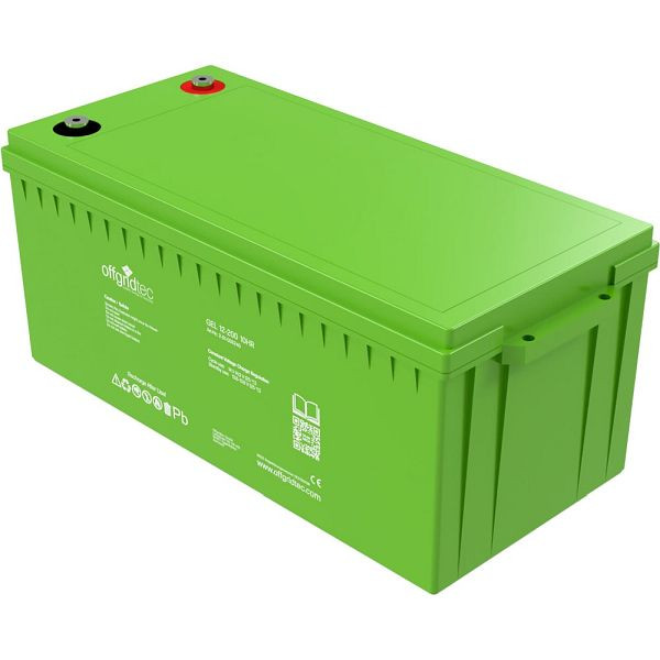 Batterie Offgridtec 200Ah C10 GEL 12V, jusqu'à 1800 cycles, 2-01-008240