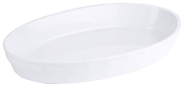 Plat à pâtisserie Contacto en porcelaine blanche, 32,0 x 19,5 x H5,0 cm, 2755/320