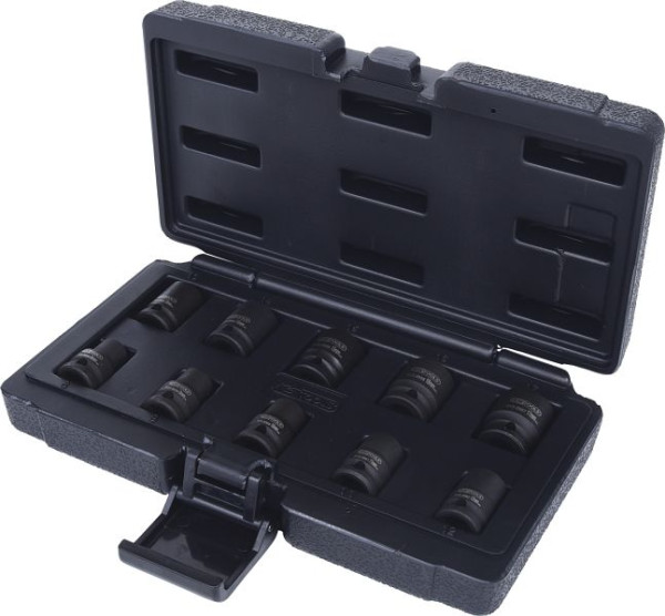 KS Tools Jeu de douilles à chocs 3/8" 12 pans, courtes, 10 pièces, 515.0950