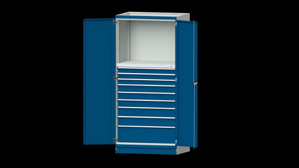Établis ANKE armoire de base système d'armoire modulaire, série 1060 V, modèle 4006, 1015 x 720 x 2200 mm, RAL 7035/5010, 631.275