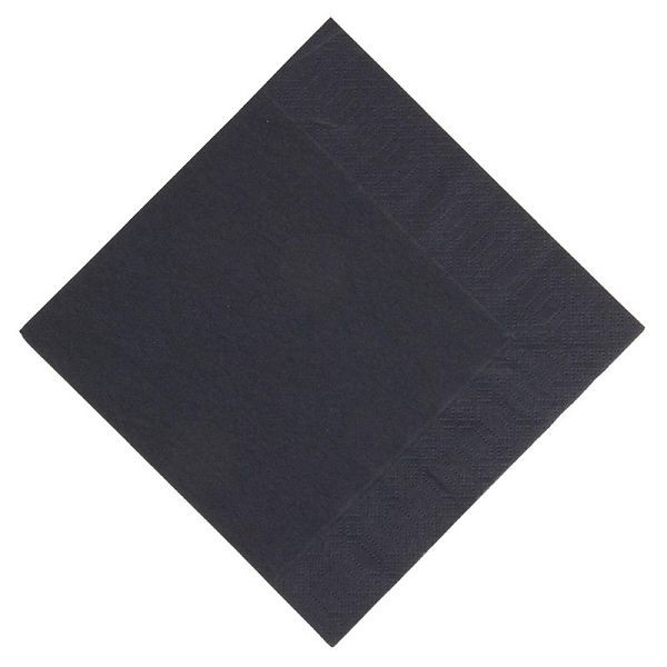 Serviettes à lunch compostables Duni noires 33cm, UE: 1000 pièces, GJ107