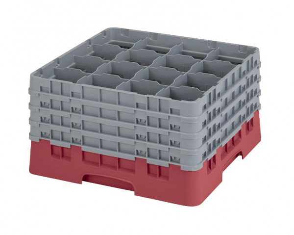 Panier de lavage Cambro 16 compartiments Camrack® hauteur: 23 cm canneberge, SU: 2 pièces, 16S900416
