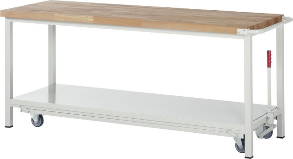 Etabli RAU avec châssis abaissable série 8000, 2000x880x700 mm, 05-8000-6-207B4F.12