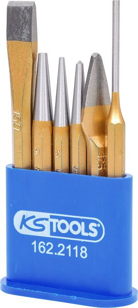 Jeu d'outils combinés KS Tools, 6 pièces dans un support en plastique, 162.2118