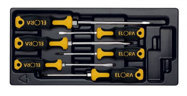 Kit tournevis à 2 composants ELORA QUATROLIT®, 6 pièces, MS-37, 0000537001000