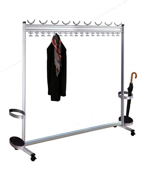 Armoire à rangées Kerkmann Multiline, L 1800 x P 400 x H 1700 mm, aluminium, 31675885