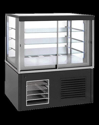 Vitrine réfrigérée ROLLER GRILL FSC 1200, appareil à poser sur roulettes, avec 3 étagères en verre 960x540, 3 x 1/1 GN, FSC1200