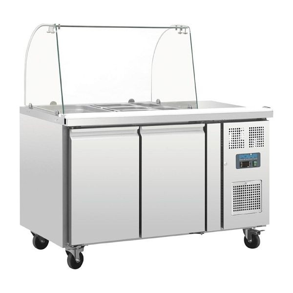 Saladette 2 portes Polar avec housse de protection, CT393