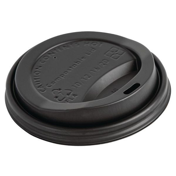 Couvercle compostable Fiesta Green pour gobelets boissons chaudes 34cl 1000 pack, DS053