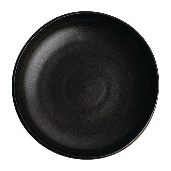 Bol en toile OLYMPIA avec rebord haut noir 23cm, UE: 6 pièces, FA320